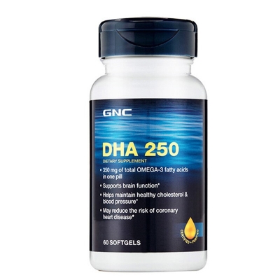 美国GNCDHA胶囊活化脑细胞250mg60粒
