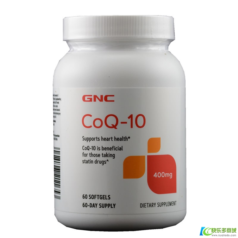 美国GNC辅酶Q10软胶囊 400mg保护心脏