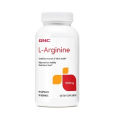 美国GNC精氨酸500mg*90粒 提高免疫维护心脏 强壮肌肉