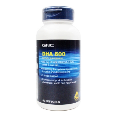 美国GNC DHA软胶囊600mg