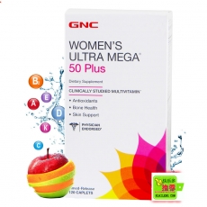 美国原装GNC50岁以上女士复合维生素缓释片120粒 送礼佳品