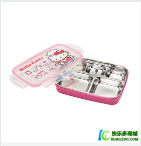 安利乐扣HelloKitty儿童餐具分格饭盒